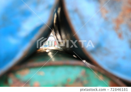 old red oil barrell in the dock background crude oil price in hong kong china old red oil barrell in the dock background crude oil price in hong kong china 72846181