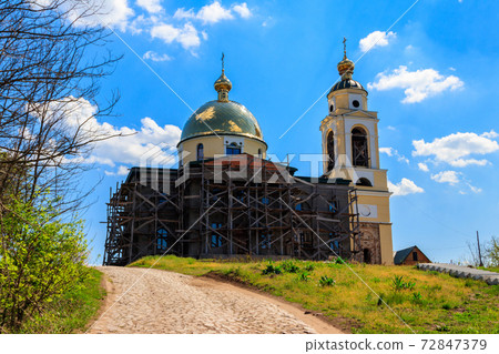 Reconstruction of the old orthodox church in ukrainian village Reconstruction of the old orthodox church in ukrainian village 72847379