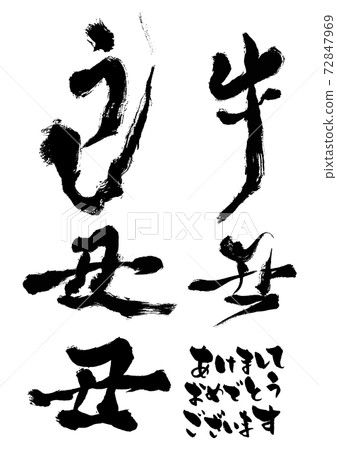 Material for new year's cards 72847969