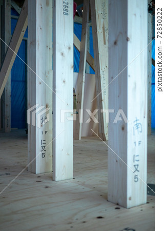 Inside a new single-family home under construction Inside a new single-family home under construction 72850222