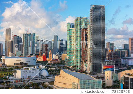 Miami, Florida, USA Downtown Cityscape 72850768