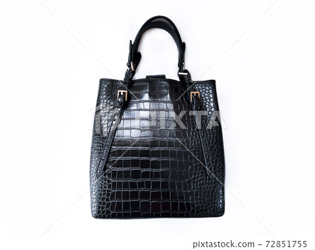 Black crocodile embossed handbag Black crocodile embossed handbag 72851755