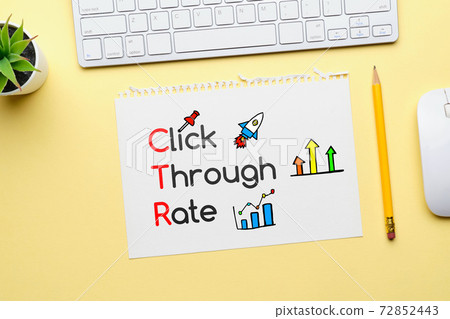 Click through rate CTR transcript on paper Click through rate CTR transcript on paper 72852443