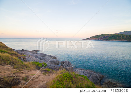 Sunrise colorful morning sky seashore Sunrise colorful morning sky seashore 72853038