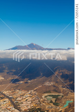 Mount Teide volcano, Tenerife island, aerial view 72855141