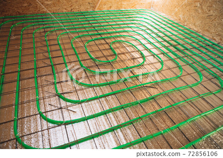 underfloor heating green pipeline installation underfloor heating green pipeline installation 72856106