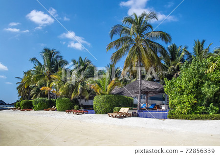 Beach bungalows, Maldives 72856339