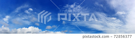 Panorama sky with cloud on a sunny day. Panorama sky with cloud on a sunny day. 72856377