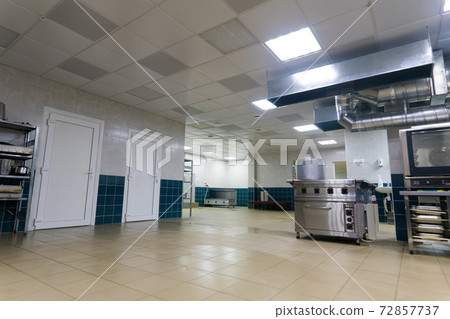 Restaurant kitchen equipment for preparing food, meal, plates, detail. Restaurant kitchen equipment for preparing food, meal, plates, detail. 72857737