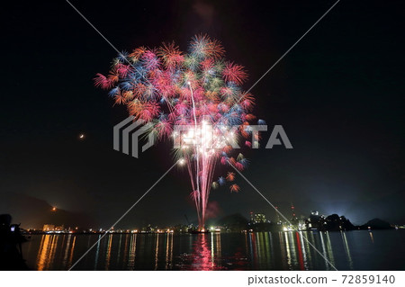 Fireworks in Tsukumi City 72859140