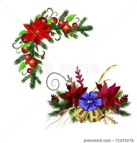 Christmas Holly brunches decoration vector Christmas Holly brunches decoration vector 72859276