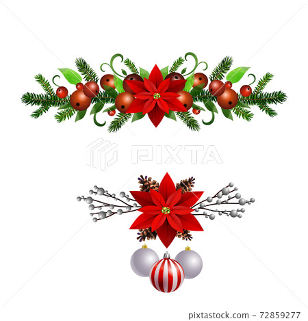 Christmas Holly brunches decoration vector Christmas Holly brunches decoration vector 72859277