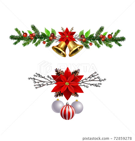 Christmas Holly brunches decoration vector Christmas Holly brunches decoration vector 72859278