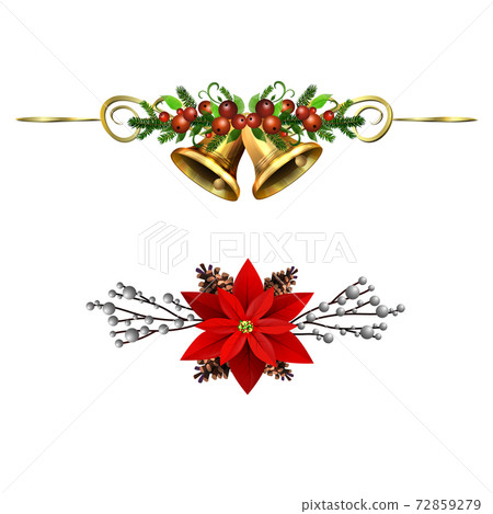 Christmas Holly brunches decoration vector Christmas Holly brunches decoration vector 72859279