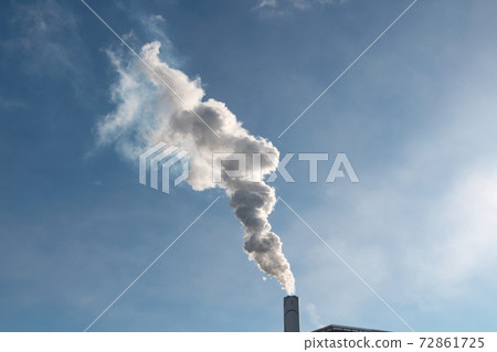 Global warming problem Smoke rising 72861725