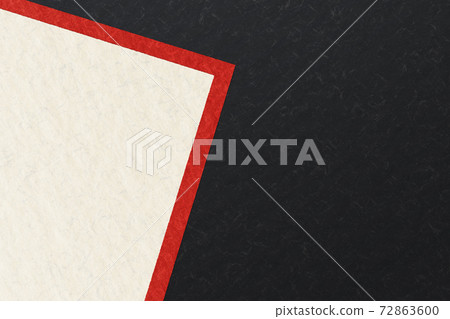 Illustration material Background material Japanese paper Paper Abstract Abstract New Year Happy New Year Luxury Gorgeous red and white Black 72863600