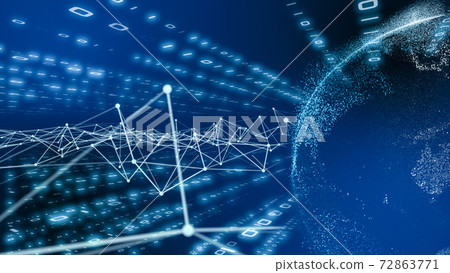 Digital sales, work from home, telework, digitization of large cities by IoT Image of background image Digital sales, work from home, telework, digitization of large cities by IoT Image of background image 72863771