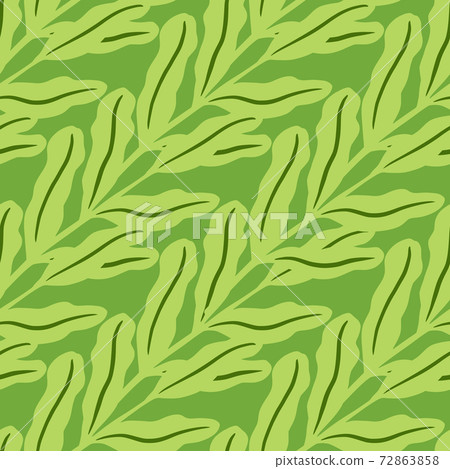 Abstract nature seamless pattern with botanical... - Stock Illustration ...