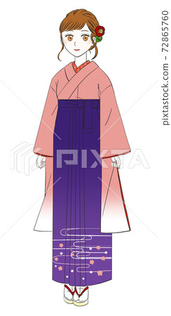 A woman in a hakama A woman in a hakama 72865760