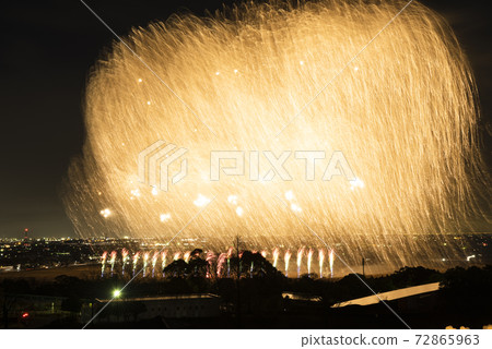 [岐阜縣有呂町]希望光（煙火） 72865963