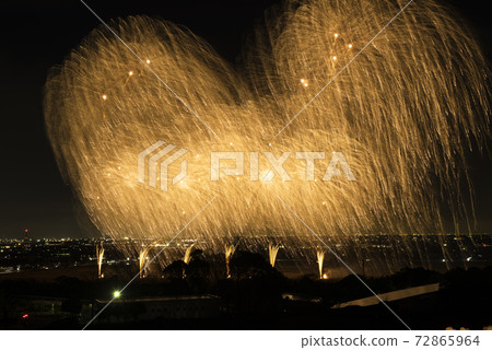 [岐阜縣有呂町]希望光（煙火） 72865964