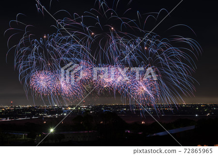 [岐阜縣有呂町]希望光（煙火） 72865965