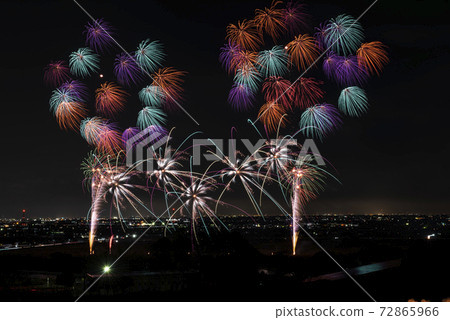 [岐阜縣有呂町]希望光（煙火） 72865966