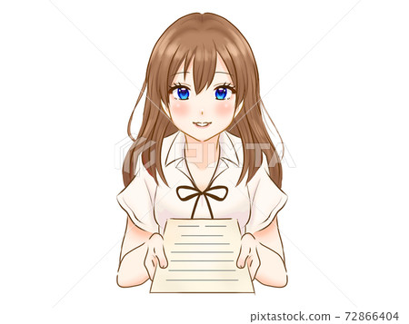 女人交出文件4的插圖材料 72866404