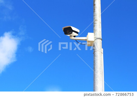 CCTV cameras on steel pole. 72866753