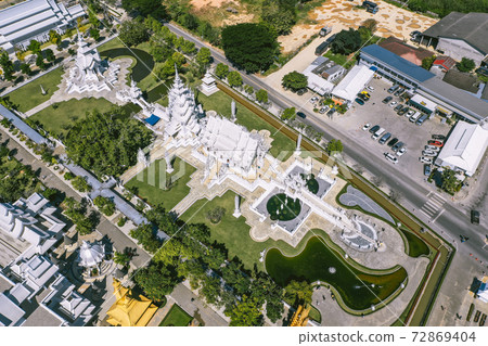 Wat Rong Khun, the White Temple in Chiang Rai, Chiang Mai province, Thailand 72869404