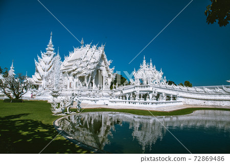 Wat Rong Khun, the White Temple in Chiang Rai, Chiang Mai province, Thailand Wat Rong Khun, the White Temple in Chiang Rai, Chiang Mai province, Thailand 72869486