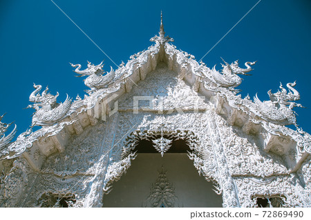 Wat Rong Khun, the White Temple in Chiang Rai, Chiang Mai province, Thailand Wat Rong Khun, the White Temple in Chiang Rai, Chiang Mai province, Thailand 72869490