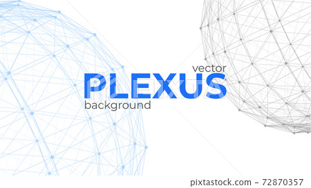 Abstract background with spherical plexus elements Abstract background with spherical plexus elements 72870357