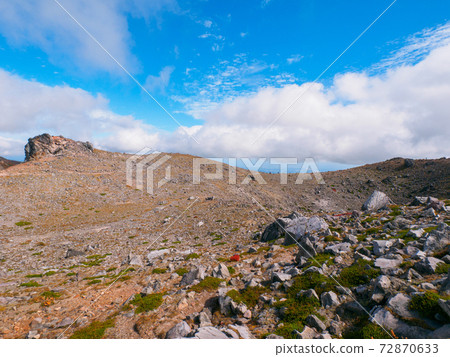 Caldera on the summit of Mt. Chausu (Nasu, Tochigi Prefecture) 72870633