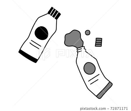 油漆手繪插圖水彩顏料油漆管彩色繪畫材料 72871171