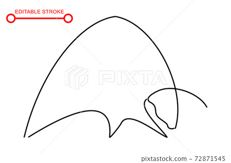 Chinese new year sign. Abstract ox, bull, cow. Lunar horoscope sign 72871545