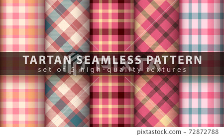 Set classic tartan seamless pattern. Set classic tartan seamless pattern. 72872788