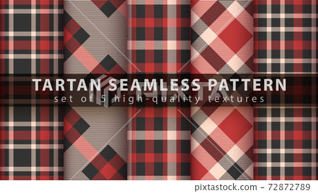 Set classic tartan seamless pattern Set classic tartan seamless pattern 72872789