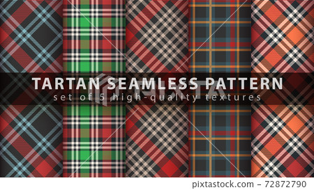 Set classic tartan seamless pattern. Set classic tartan seamless pattern. 72872790