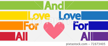 LGBT concept, motivating phrase in the colors of the rainbow. Decoding abbreviations LGBT. 72873405