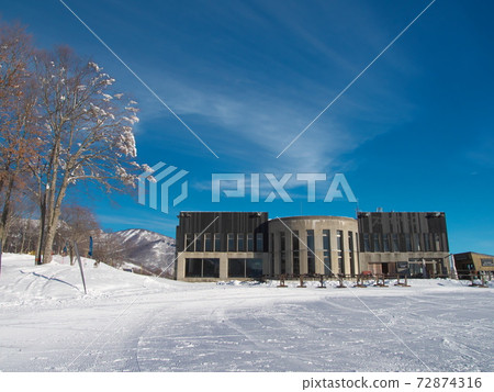 白馬岩岳雪場冬季天空山頂咖啡館餐廳“ Sky Ark” 72874316