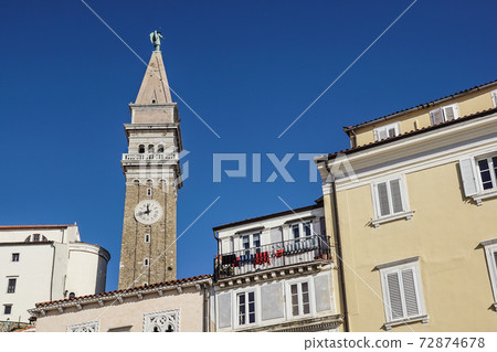 Old small church in the historic center of Piran, Slovenia Old small church in the historic center of Piran, Slovenia 72874678