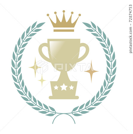 Fashionable cute victory cup mark 72874753