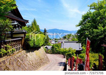 [廣島]初夏的御守門，宮島矢山大正院的景色 72875706