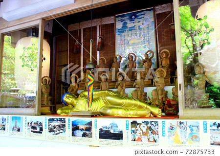 [廣島]初夏的宮島屋山大書院，Sha步道雕像和16 Rakan（名稱） 72875733