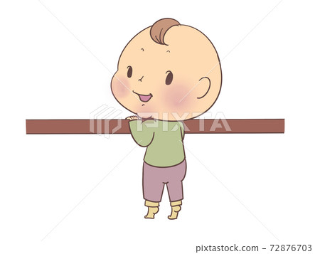 A child standing up 72876703