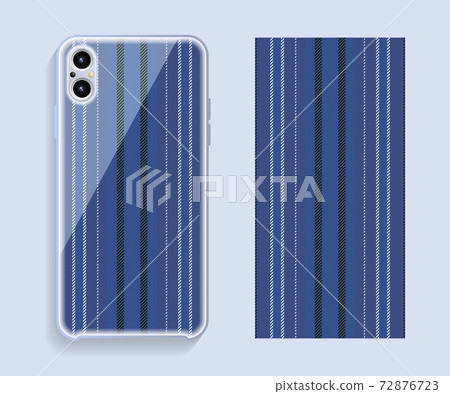 Mobile phone cover design. Template smartphone case vector pattern. 72876723