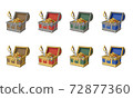 Luxurious treasure chest set_different colors 72877360
