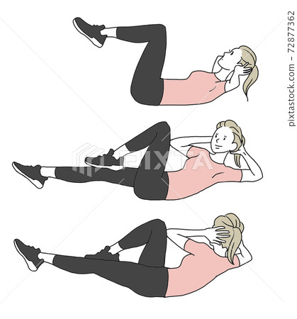 肌肉顫抖腹肌 72877362