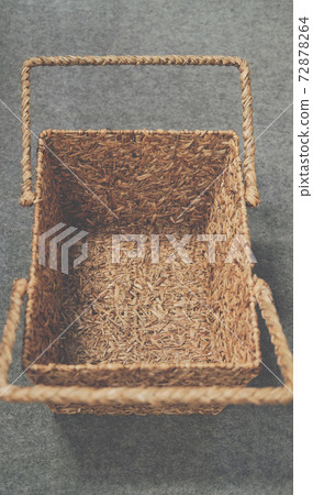 woven wicker rattan basket. natural material for environment conservation 72878264